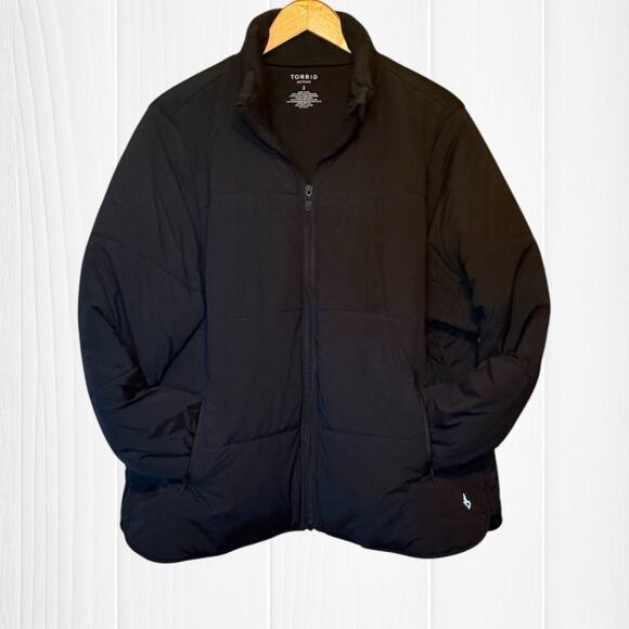 TORRID Matte Stretch Nylon Light-Weight Puffer Active Jacket - Picture 8 of 13